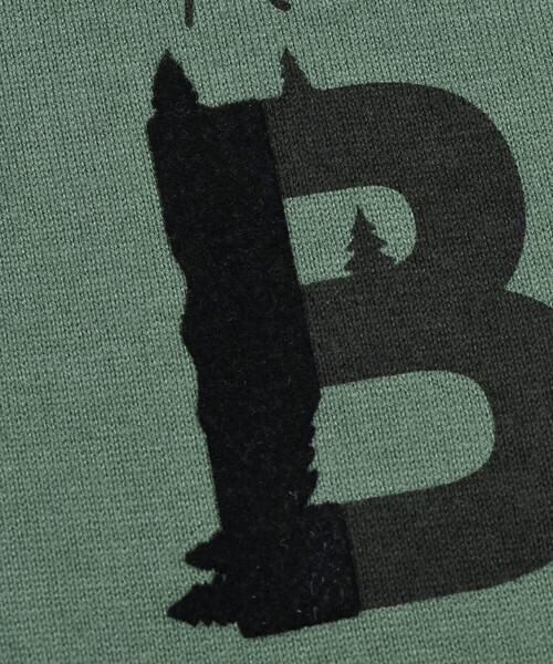 BeBe（ベベ）の「フロッキープリントロゴTシャツ(80~150cm)（Tシャツ/カットソー・キッズ・オフホワイト/グリーン・110cm/130cm/120cm/90cm/100cm/150cm/140cm）」の18枚目の写真