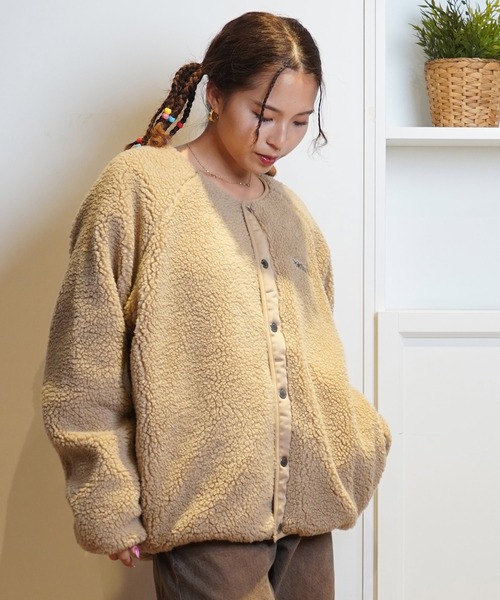 Columbia（コロンビア）の「columbia/コロンビア SEATTLE MOUNTAIN II JACKET ジャケット リバーシブル オープンカラー ルーズシルエット AE5693（ノーカラーコート・レディース・ホワイト×ブラック/マルチ/ブラック/ベージュ系その他・S/M/L）」の14枚目の写真