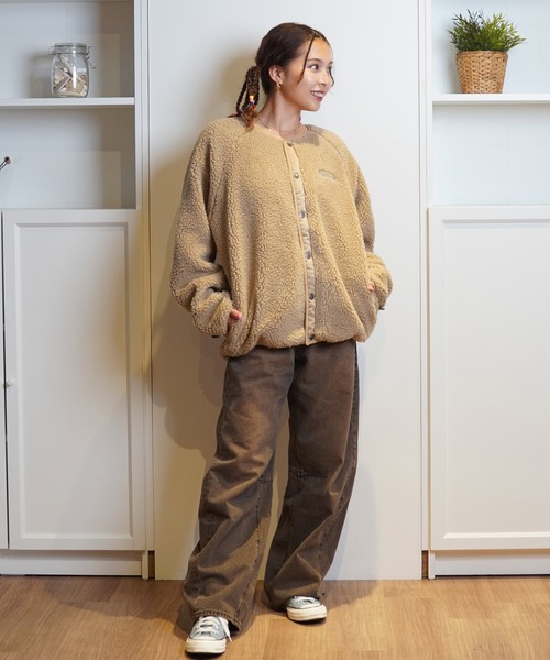 Columbia（コロンビア）の「columbia/コロンビア SEATTLE MOUNTAIN II JACKET ジャケット リバーシブル オープンカラー ルーズシルエット AE5693（ノーカラーコート・レディース・ホワイト×ブラック/マルチ/ブラック/ベージュ系その他・S/M/L）」の17枚目の写真