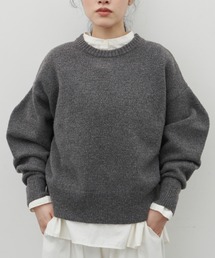 【7色展開】マトンスリーブニットプルオーバー