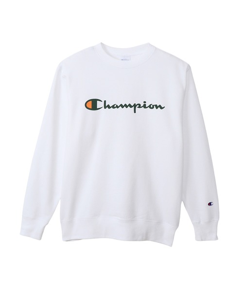 Champion(チャンピオン)の「【Champion/チャンピオン】メンズ ベーシック クルーネックスウェットシャツ(スウェット・メンズ・ネイビー/モカ/ホワイト/グレー/ブラック・X-LARGE/MEDIUM/LARGE/SMALL)」の2枚目の写真