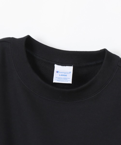 Champion(チャンピオン)の「【Champion/チャンピオン】メンズ ベーシック クルーネックスウェットシャツ(スウェット・メンズ・ネイビー/モカ/ホワイト/グレー/ブラック・X-LARGE/MEDIUM/LARGE/SMALL)」の12枚目の写真