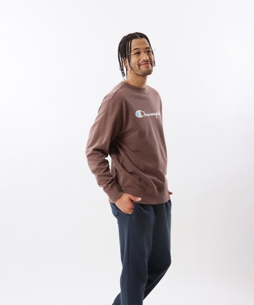 Champion(チャンピオン)の「【Champion/チャンピオン】メンズ ベーシック クルーネックスウェットシャツ(スウェット・メンズ・ネイビー/モカ/ホワイト/グレー/ブラック・X-LARGE/MEDIUM/LARGE/SMALL)」の20枚目の写真