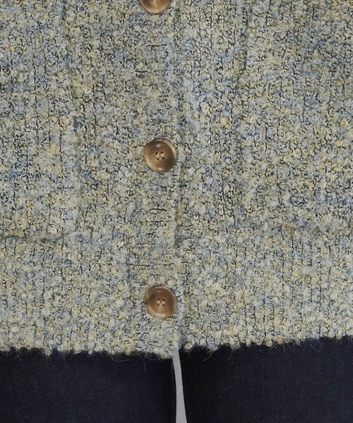 tiptop（ティップトップ）の「MIXブークレVネックカーディガン（カーディガン/ボレロ・レディース・グリーン/グレー/ピンク/ブルー・FREE）」の16枚目の写真