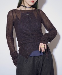 Ghost glitter シアーニット