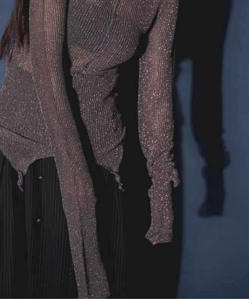 Ezick（エジック）の「Ghost glitter シアーニット（ニット/セーター