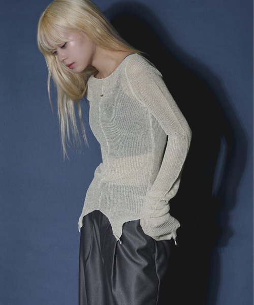 Ezick（エジック）の「Ghost glitter シアーニット（ニット/セーター