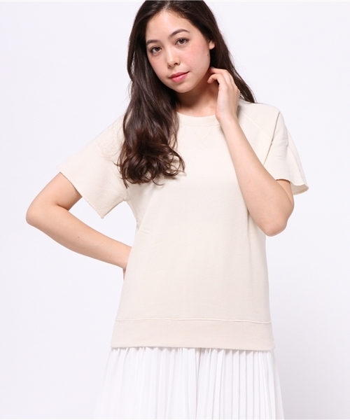 OUTLET(アウトレット)の「【Ciaopanic】ガーゼ裏毛(Tシャツ/カットソー・レディース・グレー/ホワイト・FREE)」の2枚目の写真