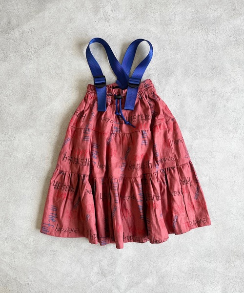 HOGAN RANCH WEAR（ホーガンランチウエア）の「ソウガラネルサスペンダースカート（kids/S～LL）（スカート・キッズ・ブラウン/オレンジ/マルチ・LL/M/L/S）」の2枚目の写真