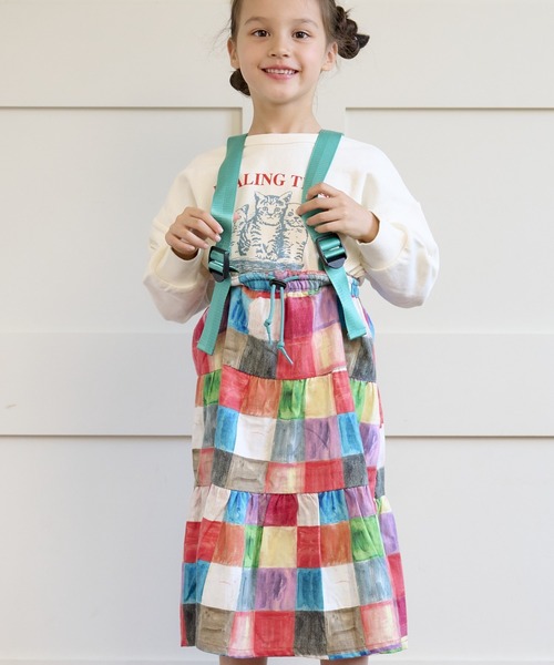 HOGAN RANCH WEAR（ホーガンランチウエア）の「ソウガラネルサスペンダースカート（kids/S～LL）（スカート・キッズ・ブラウン/オレンジ/マルチ・LL/M/L/S）」の12枚目の写真