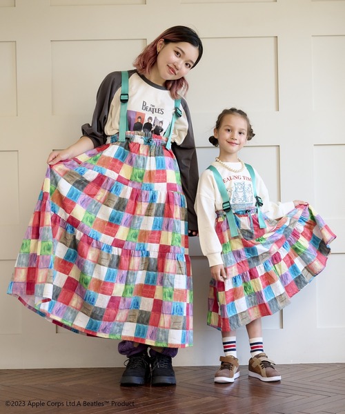 HOGAN RANCH WEAR（ホーガンランチウエア）の「ソウガラネルサスペンダースカート（kids/S～LL）（スカート・キッズ・ブラウン/オレンジ/マルチ・LL/M/L/S）」の17枚目の写真