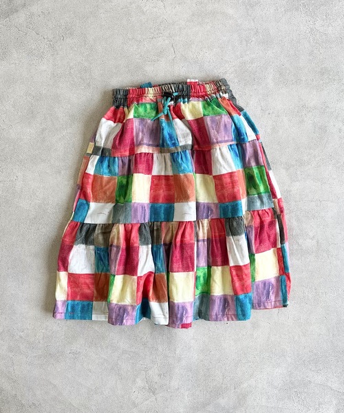 HOGAN RANCH WEAR（ホーガンランチウエア）の「ソウガラネルサスペンダースカート（kids/S～LL）（スカート・キッズ・ブラウン/オレンジ/マルチ・LL/M/L/S）」の5枚目の写真