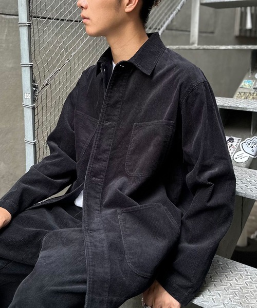 CIAOPANIC（チャオパニック）の「【ZOZO限定】コーデュロイ４ポケットカバーオール（カバーオール・レディース・ライトグレー/ブラック/ピンク/モカ/カーキ・M/XL/L/XS/S）」の2枚目の写真