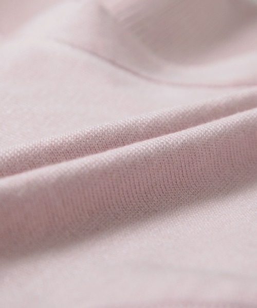 Julia Boutique(ジュリアブティック)の「レイヤード風肩あきニットトップス/23587(ニット/セーター・レディース・ピンク/アイボリー/ブラック・ONE)」の16枚目の写真