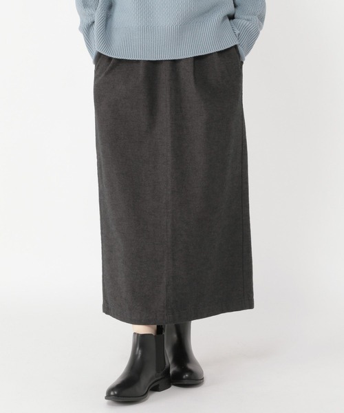studio CLIP（スタディオクリップ）の「ツイード調タックスカート（スカート・レディース・チャコール/ブラウン/ブラック・LARGE/MEDIUM）」の5枚目の写真