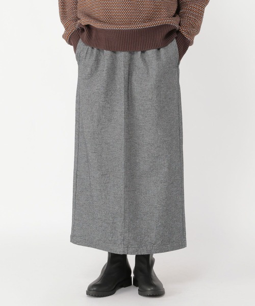 studio CLIP（スタディオクリップ）の「ツイード調タックスカート（スカート・レディース・チャコール/ブラウン/ブラック・LARGE/MEDIUM）」の7枚目の写真