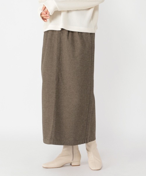 studio CLIP（スタディオクリップ）の「ツイード調タックスカート（スカート・レディース・チャコール/ブラウン/ブラック・LARGE/MEDIUM）」の10枚目の写真