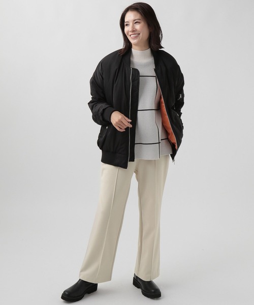Elura(エルーラ)の「サマ見えあったかストレートパンツ(その他パンツ・レディース・ブラック/ベージュ/ホワイト・SMALL/MEDIUM/LARGE/X-LARGE)」の4枚目の写真