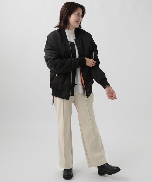 Elura(エルーラ)の「サマ見えあったかストレートパンツ(その他パンツ・レディース・ブラック/ベージュ/ホワイト・SMALL/MEDIUM/LARGE/X-LARGE)」の5枚目の写真