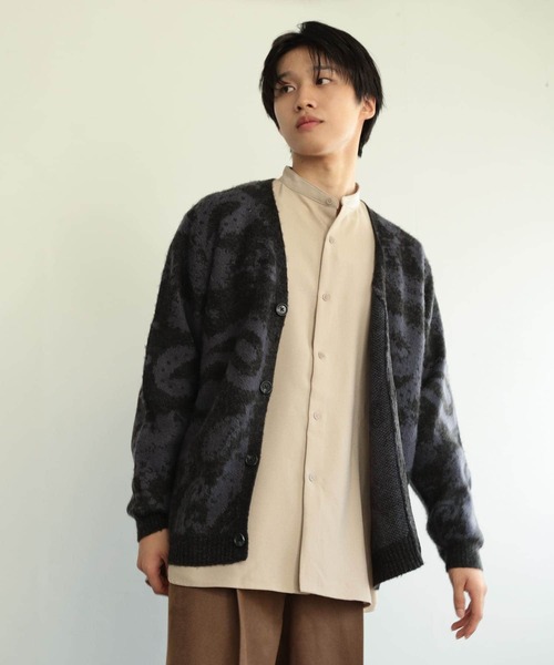 SENSE OF PLACE by URBAN RESEARCH（センスオブプレイスバイアーバンリサーチ）の「シャギーペイズリーカーディガン（カーディガン/ボレロ・メンズ・チャコールグレー/ライトグレー/グリーン・MEDIUM/LARGE）」の20枚目の写真