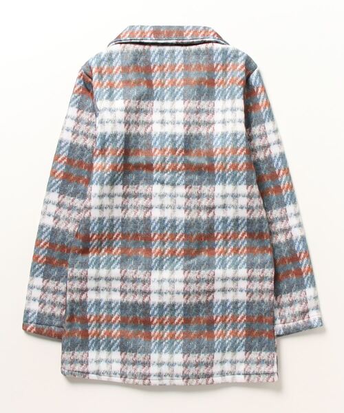 Pittok（ピットク）の「チェック柄ジャケット風コート（テーラード