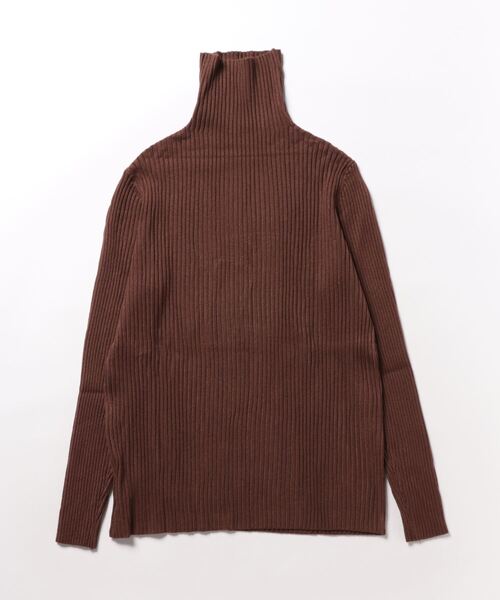 aimoha(アイモハ)の「太めリブタートルネックニット(Tシャツ/カットソー・レディース・ネイビー/グレー/チョコ/ベージュ・X-LARGE/MEDIUM/LARGE)」の5枚目の写真