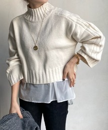 【WEB限定】ハイネックショートプルオーバー