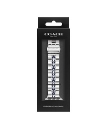 COACH（コーチ）の「「COACH/コーチ」 Apple Watch / アップルウォッチ用替えベルト 38mm&40mm　アップルウォッチ用 SS ブレスレット ディープ ネイビー エナメル SIG C（デジタル腕時計）」