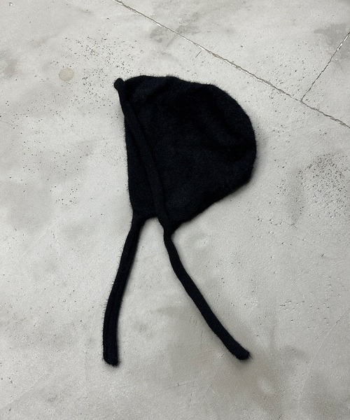 kutir（クティール）の「シャギーイヤーフラットニットキャップ（ニットキャップ/ビーニー・レディース・アイボリー/ブルー/ホワイト/ブラック/ブラウン・FREE）」の4枚目の写真