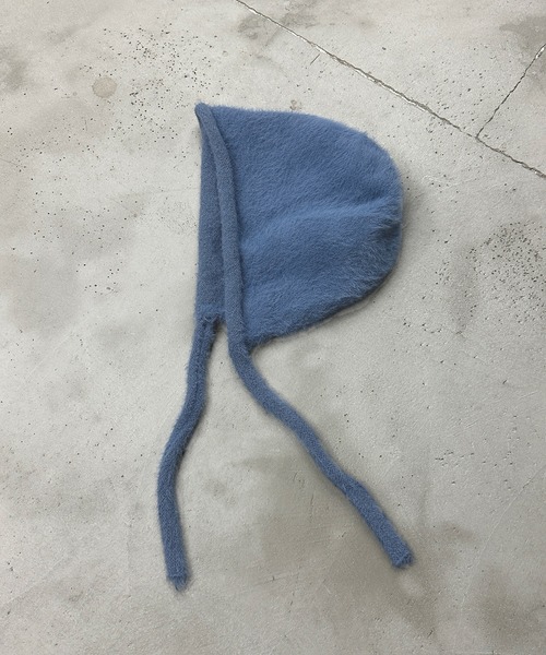 kutir（クティール）の「シャギーイヤーフラットニットキャップ（ニットキャップ/ビーニー・レディース・アイボリー/ブルー/ホワイト/ブラック/ブラウン・FREE）」の9枚目の写真