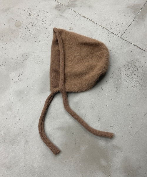 kutir（クティール）の「シャギーイヤーフラットニットキャップ（ニットキャップ/ビーニー・レディース・アイボリー/ブルー/ホワイト/ブラック/ブラウン・FREE）」の8枚目の写真