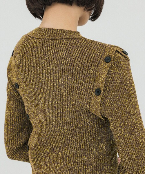 UNITED TOKYO（ユナイテッドトウキョウ）の「メランジマルチリブニット（ニット/セーター・レディース・ブルー/ブラック/イエロー・FREE）」の14枚目の写真