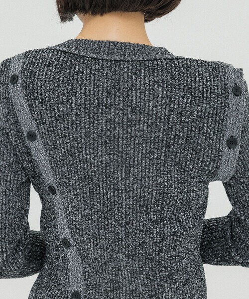 UNITED TOKYO（ユナイテッドトウキョウ）の「メランジマルチリブニット（ニット/セーター・レディース・ブルー/ブラック/イエロー・FREE）」の13枚目の写真