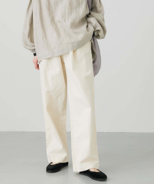 かぐれ（カグレ）の「コットンデニムイージーパンツ（デニムパンツ・レディース・インディゴブルー/ナチュラル・FREE）」の13枚目の写真