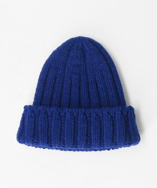 BEAUTY&YOUTH UNITED ARROWS(ビューティーアンドユースユナイテッドアローズ)の「ソフト リブ ワッチキャップ(ニットキャップ/ビーニー・メンズ・クリーム/ブラック/ライトグレー/ロイヤルブルー・FREE)」の4枚目の写真