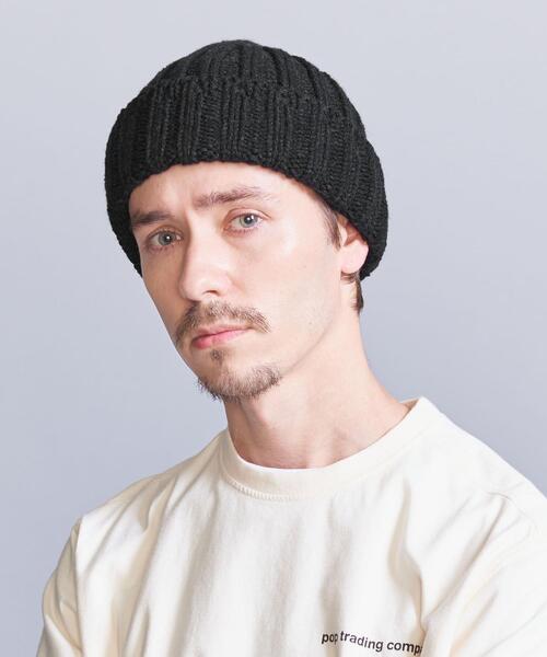 BEAUTY&YOUTH UNITED ARROWS(ビューティーアンドユースユナイテッドアローズ)の「ソフト リブ ワッチキャップ(ニットキャップ/ビーニー・メンズ・クリーム/ブラック/ライトグレー/ロイヤルブルー・FREE)」の2枚目の写真