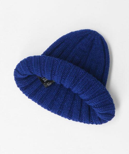 BEAUTY&YOUTH UNITED ARROWS(ビューティーアンドユースユナイテッドアローズ)の「ソフト リブ ワッチキャップ(ニットキャップ/ビーニー・メンズ・クリーム/ブラック/ライトグレー/ロイヤルブルー・FREE)」の6枚目の写真