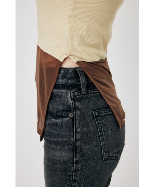 MOUSSY（マウジー）の「COLOR BLOCK DOUBLE LAYER LS（Tシャツ/カットソー・レディース・ネイビー/ライトカーキ/キナリ・FREE）」の17枚目の写真