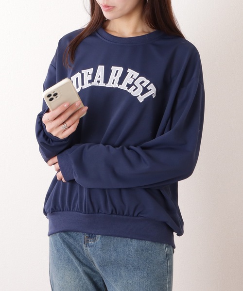 Lace Ladies(レースレディース)の「カレッジ ロゴ 長袖 スウェット プルオーバー(スウェット・レディース・ネイビー/アイボリー・XL/M)」の16枚目の写真