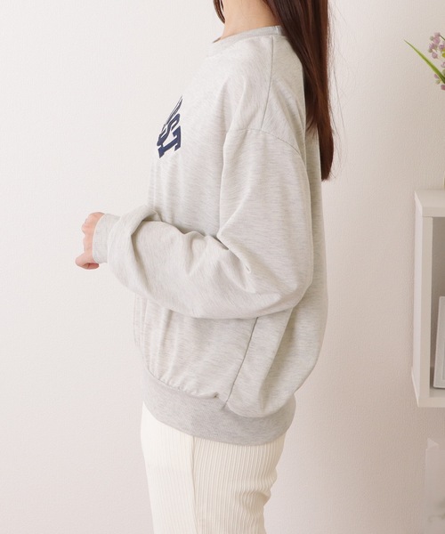 セール】カレッジ ロゴ 長袖 スウェット プルオーバー（スウェット