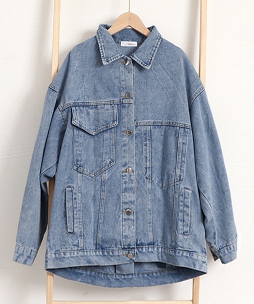 Miniministore(ミニミニストア)の「デニムジャケットゆったり レディース春秋(デニムジャケット・レディース・サックスブルー・XL/L)」の16枚目の写真