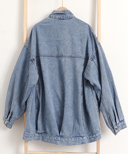 Miniministore(ミニミニストア)の「デニムジャケットゆったり レディース春秋(デニムジャケット・レディース・サックスブルー・XL/L)」の17枚目の写真
