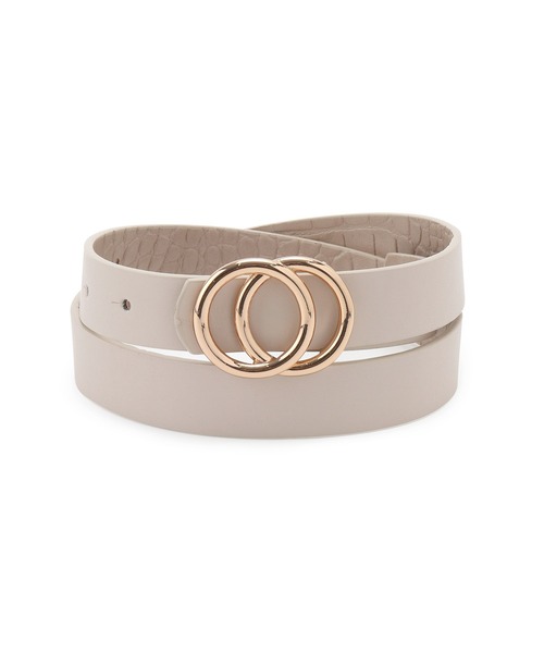 ROPE' PICNIC（ロペピクニック）の「22mmリングバックルギボシリバーシブルベルト（ベルト・レディース・ブラック/ベージュ・FREE）」の4枚目の写真