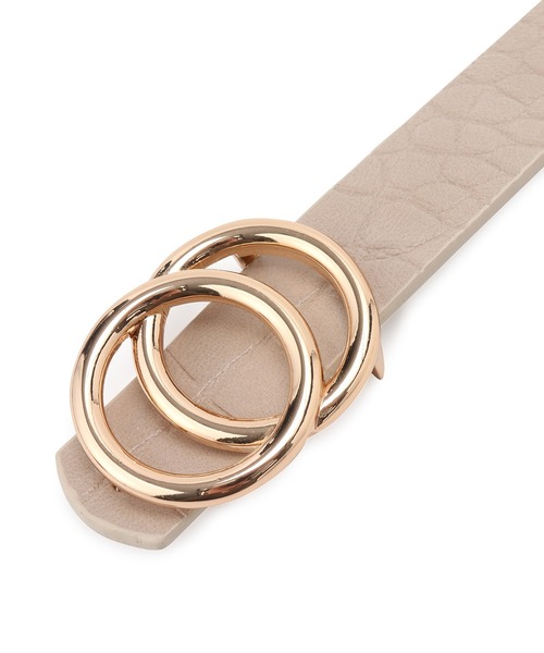 ROPE' PICNIC（ロペピクニック）の「22mmリングバックルギボシリバーシブルベルト（ベルト・レディース・ブラック/ベージュ・FREE）」の5枚目の写真