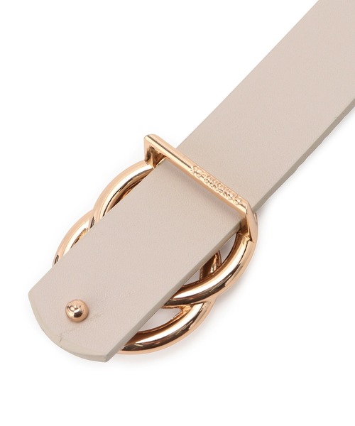 ROPE' PICNIC（ロペピクニック）の「22mmリングバックルギボシリバーシブルベルト（ベルト・レディース・ブラック/ベージュ・FREE）」の6枚目の写真