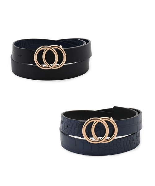 ROPE' PICNIC（ロペピクニック）の「22mmリングバックルギボシリバーシブルベルト（ベルト・レディース・ブラック/ベージュ・FREE）」の10枚目の写真