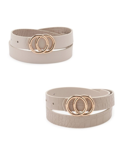 ROPE' PICNIC（ロペピクニック）の「22mmリングバックルギボシリバーシブルベルト（ベルト・レディース・ブラック/ベージュ・FREE）」の11枚目の写真