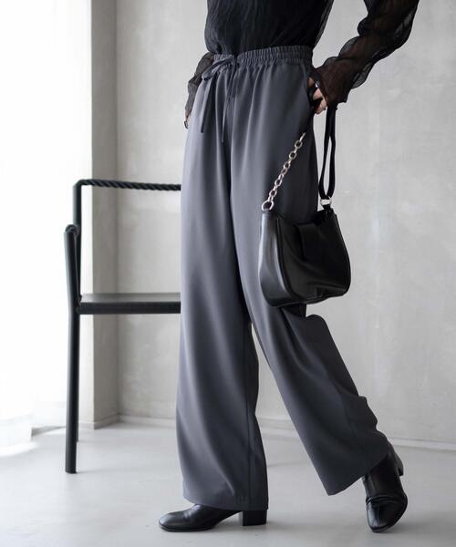 WEGO（ウィゴー）の「WEGO/カラーイージーパンツ（スウェットパンツ・レディース・ブラウン/ダークグレー/アイボリー/ブラック・MEDIUM/SMALL）」の4枚目の写真