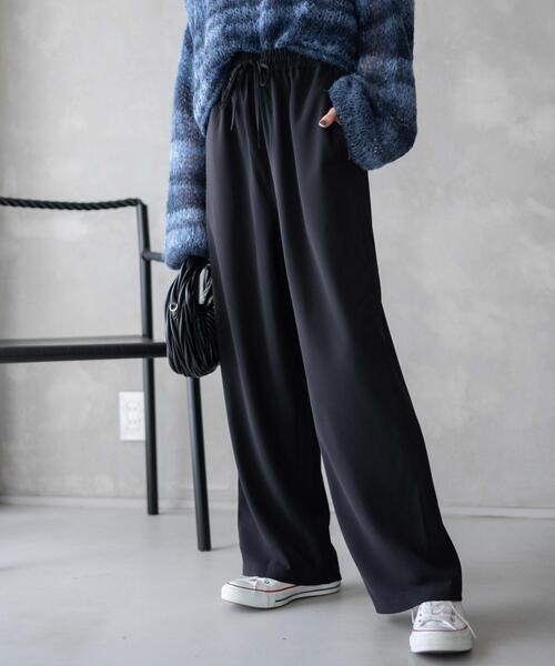 WEGO（ウィゴー）の「WEGO/カラーイージーパンツ（スウェットパンツ・レディース・ブラウン/ダークグレー/アイボリー/ブラック・MEDIUM/SMALL）」の3枚目の写真