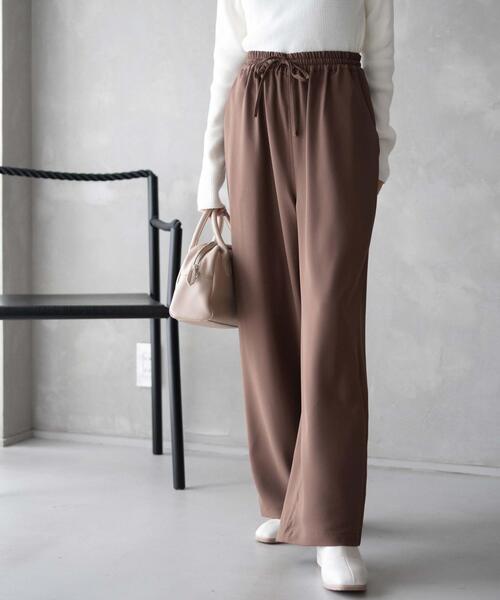 WEGO（ウィゴー）の「WEGO/カラーイージーパンツ（スウェットパンツ・レディース・ブラウン/ダークグレー/アイボリー/ブラック・MEDIUM/SMALL）」の12枚目の写真